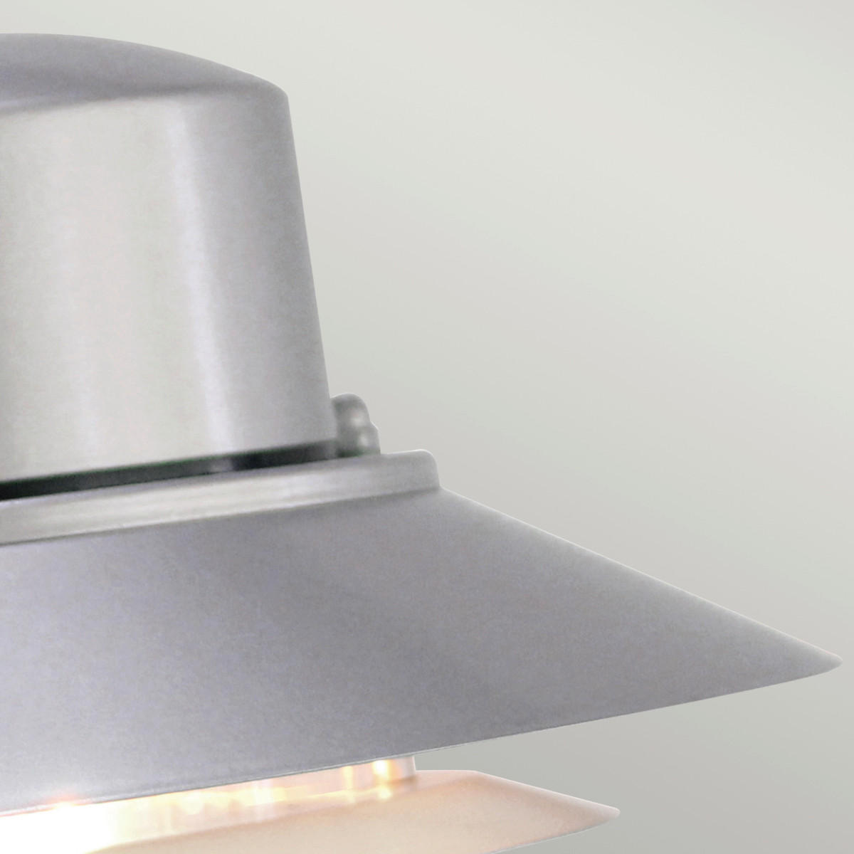 AUSSENWANDLEUCHTE - Silberfarben, Konventionell, Glas/Metall (23,6/22/26cm) - Elstead Lighting