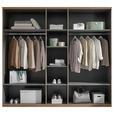 DREHTÜRENSCHRANK  in Eichefarben, Kaschmir  - Kaschmir/Eichefarben, Design, Holzwerkstoff/Metall (250,8/227,7/60cm) - Xora