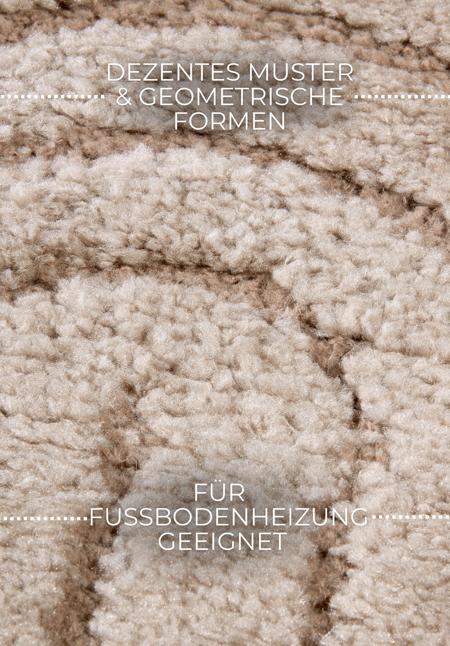 HOCHFLORTEPPICH 160 cm New York Taupe  - Taupe, Basics, Kunststoff/Textil (160cm) - Elle Decoration