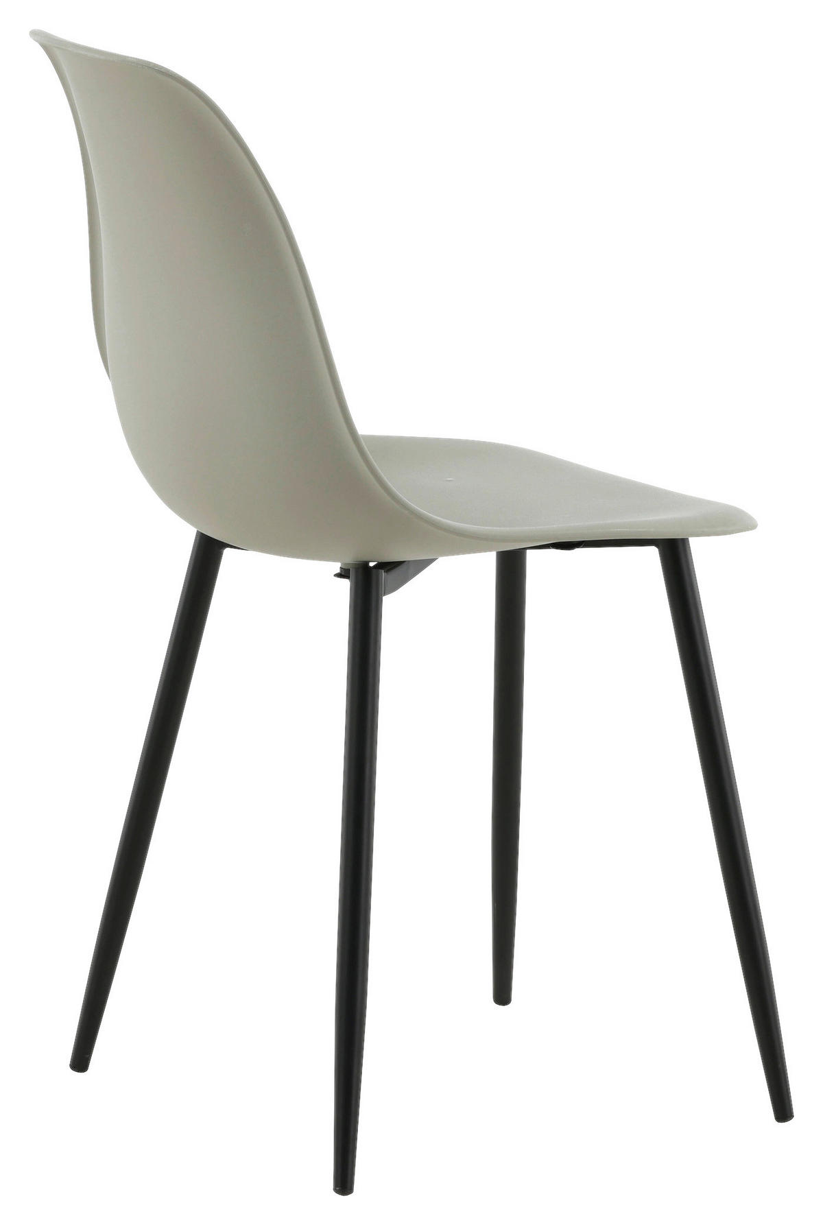 STOLSET 2 styck stål matt  - svart/grå, Design, metall/plast (45,5/81/58cm) - Livetastic