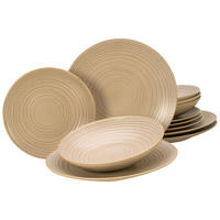KOMBINÁLT ÉTKÉSZLET 12 részes  - homokszínű, Basics, kerámia - Creatable