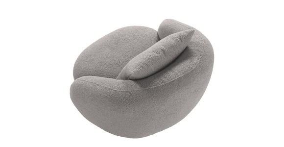 COCKTAILSESSEL Chenille Grau - Schwarz/Grau, LIFESTYLE, Textil/Metall (101/79/96cm) - Xora