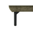 ECKSOFA Grün Chenille Kopfteilverstellung, Sitztiefenverstellung  - Schwarz/Grün, Design, Textil/Metall (307/243cm) - Xora