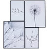 KUNSTDRUCK 67/65 cm  - Weiss/Schwarz, Trend, Papier/Holzwerkstoff (67/65cm) - Monee