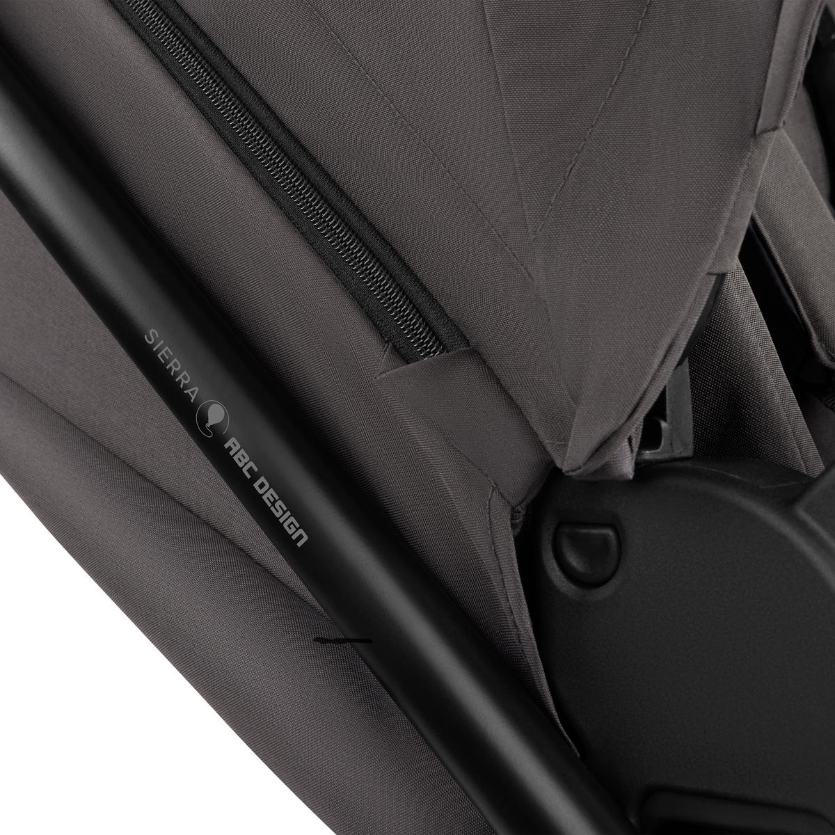 KINDERWAGENSET  Sierra All in One  Nut  - Anthrazit/Graubraun, Basics, Metall (58,5cm) - ABC Design