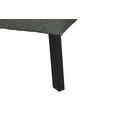ECKSOFA in Struktur Grau 205/280 cm - Schwarz/Grau, Design, Textil/Metall (205/280cm) - Xora