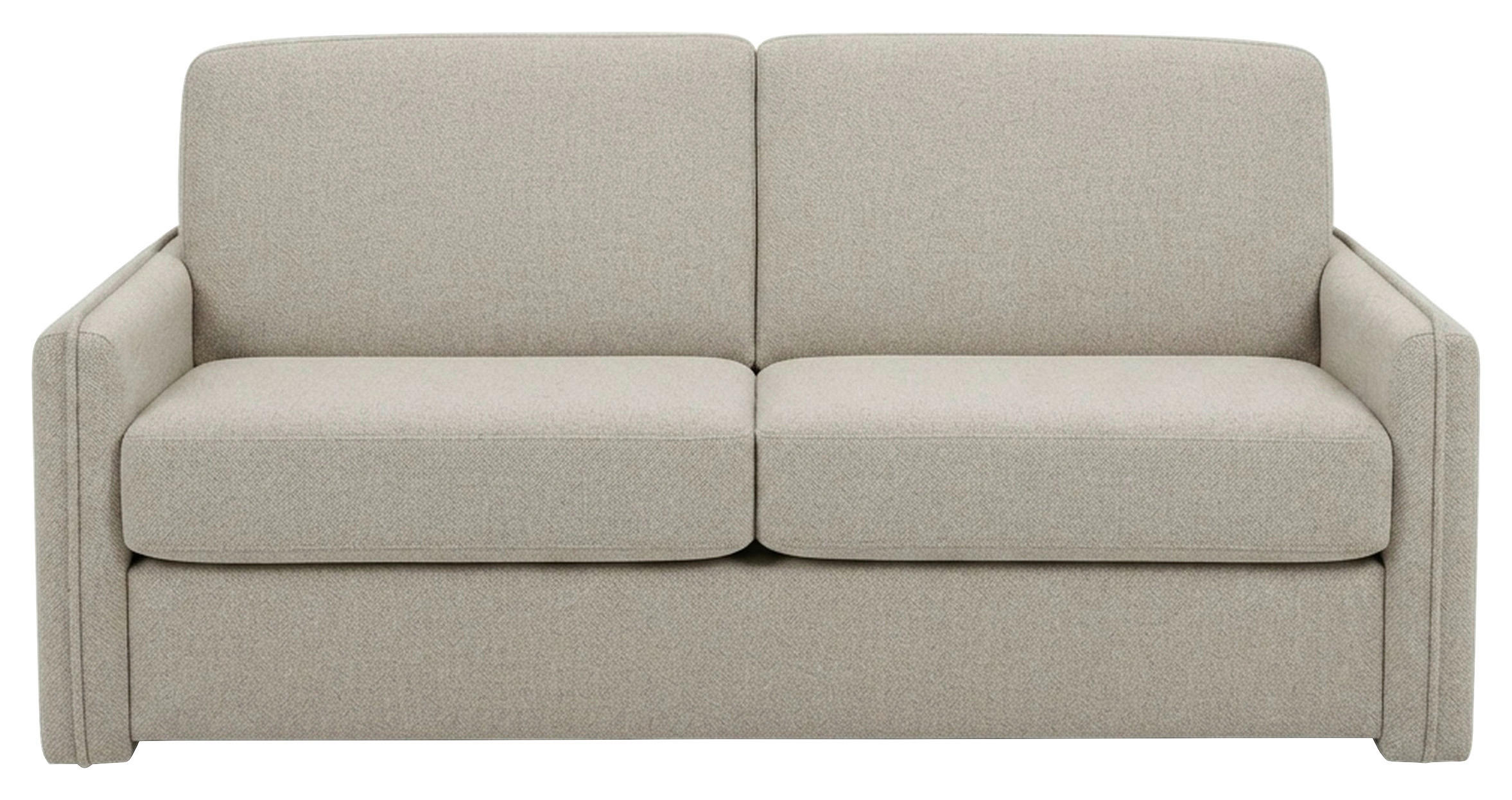 SCHLAFSOFA Webstoff Hellgrau  - Hellgrau/Schwarz, KONVENTIONELL, Kunststoff/Textil (180/86/100cm) - Xora