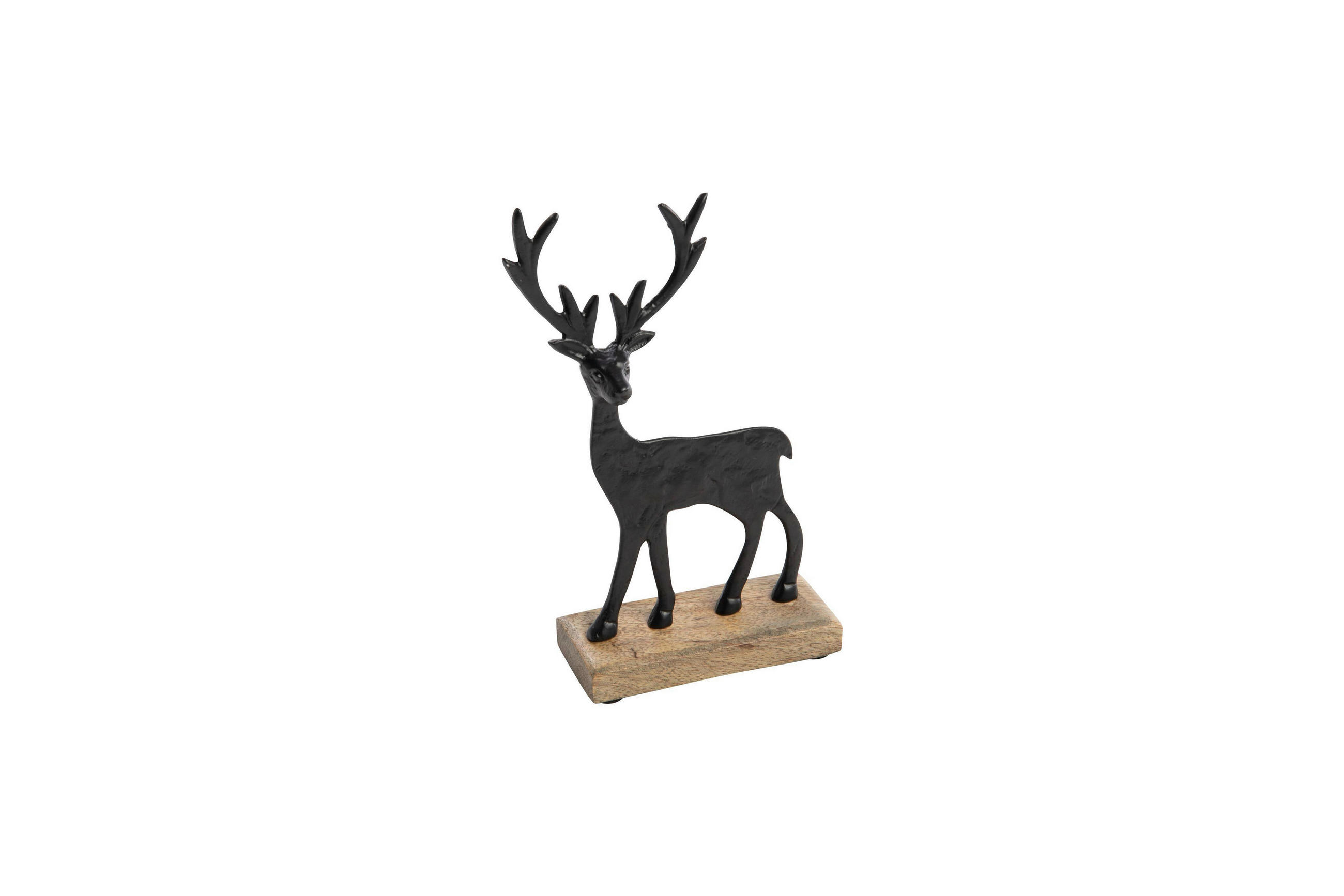 DEKOHIRSCH  - Schwarz, Basics, Metall (27/13/5cm) - X-Mas