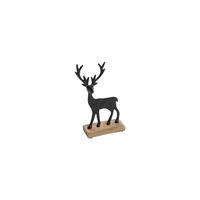 DEKOHIRSCH  - Schwarz, Basics, Metall (27/13/5cm)