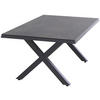 GARTENTISCH 200/100/74 cm Metall rechteckig  - Anthrazit/Titanfarben, Basics, Kunststoff/Metall (200/100/74cm) - Siena Garden