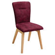 STUHL in Holz, Textil Dunkelrot  - Dunkelrot, KONVENTIONELL, Holz/Textil (46/91/66cm) - Dieter Knoll