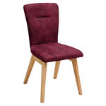 STUHL in Holz, Textil Dunkelrot  - Dunkelrot, KONVENTIONELL, Holz/Textil (46/91/66cm) - Dieter Knoll