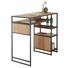BARTISCH in Holz, Metall - Eichefarben/Schwarz, Design, Holz/Metall (120/105/55cm) - Hom`in BARTISCH in Holz, Metall - Eichefarben/Schwarz, Design, Holz/Metall (120/105/55cm) - Hom`in