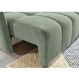 SCHLAFSOFA Plüsch Salbeigrün  inkl. Zierkissen, Rückenkissen, Bettkasten, Schlaffunktion, Rücken echt, Liegefläche im Originalstoff  - Salbeigrün/Schwarz, KONVENTIONELL, Kunststoff/Textil (200/73/105cm) - Carryhome