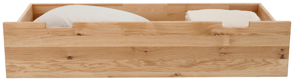 BETTSCHUBKASTEN  in Eichefarben  - Eichefarben, Natur, Holz (137/29/62cm) - Linea Natura