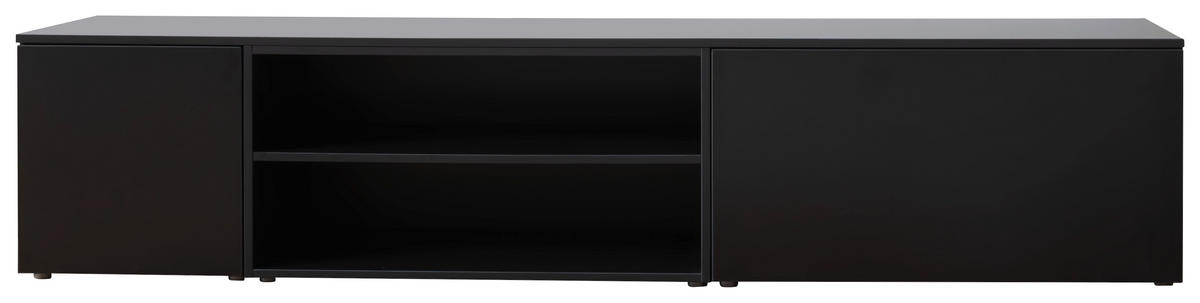LOWBOARD 250/50/45 cm  - Anthrazit/Schwarz, Design, Holzwerkstoff/Kunststoff (250/50/45cm) - Moderano