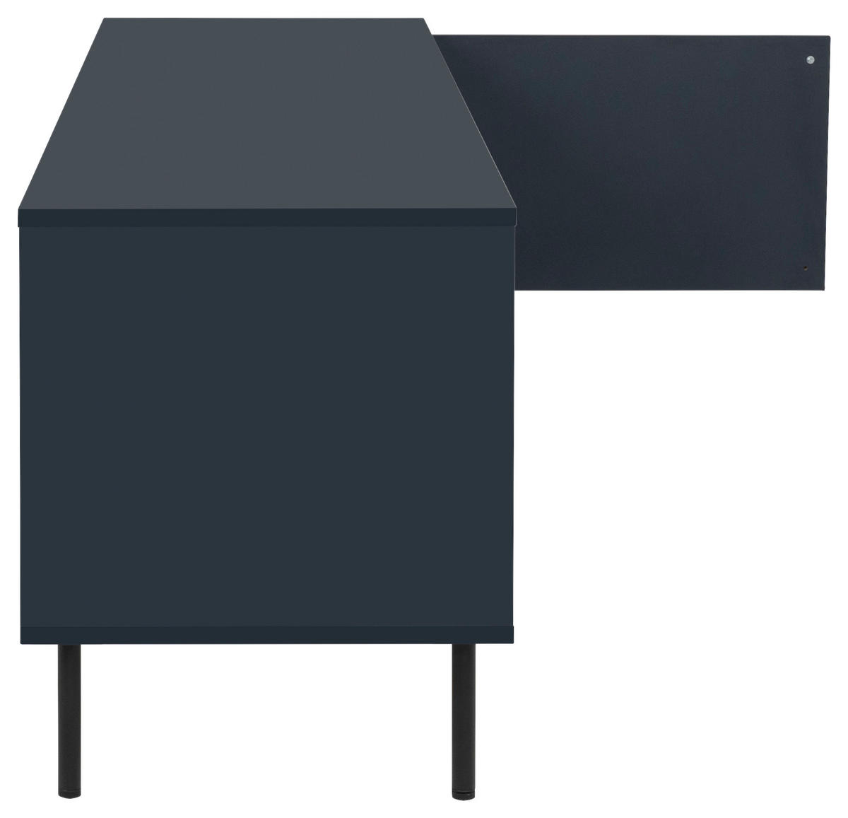 LOWBOARD  in 160/50/40 cm  - Schwarz/Dunkelblau, MODERN, Holzwerkstoff/Metall (160/50/40cm) - MID.YOU