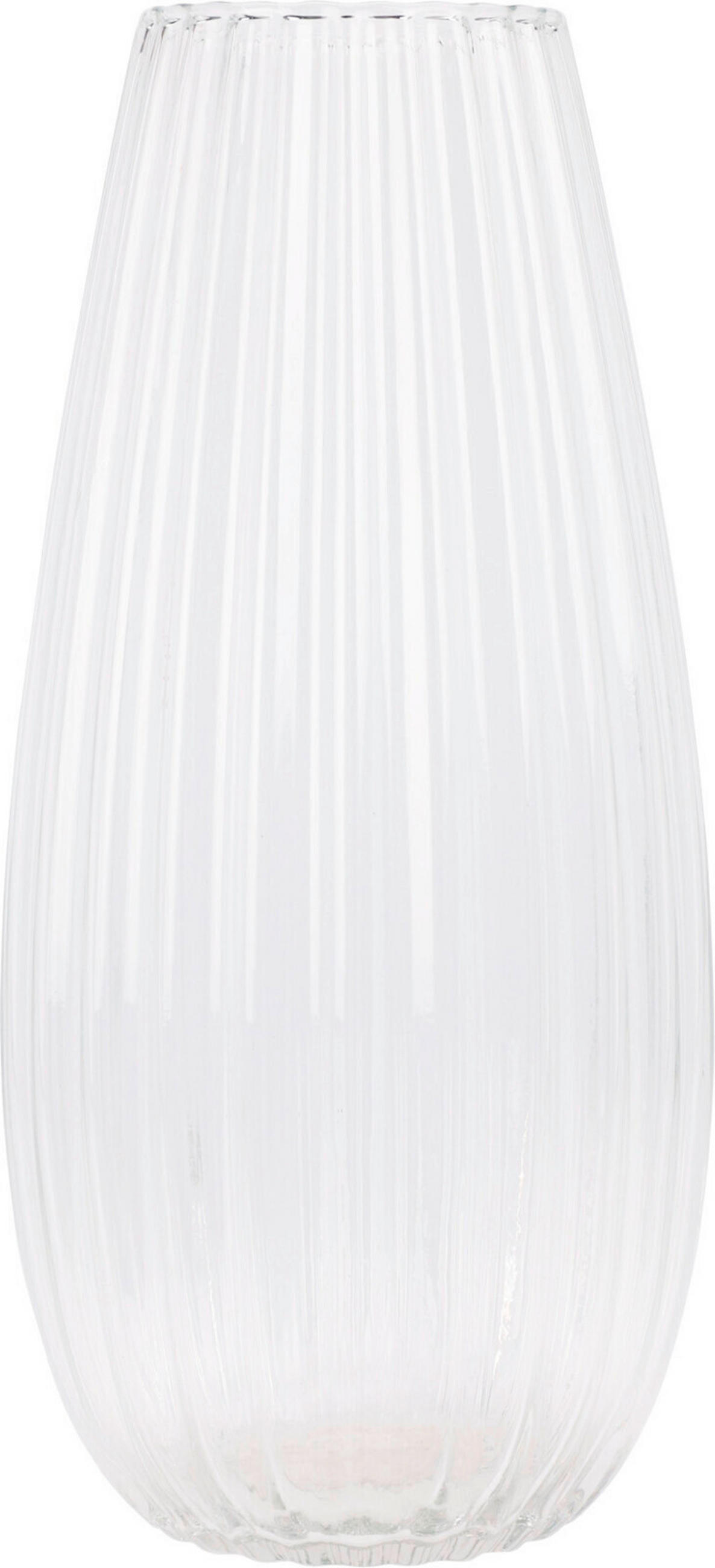 VASE  - Transparent, Basics, Glas (17/17/37cm)