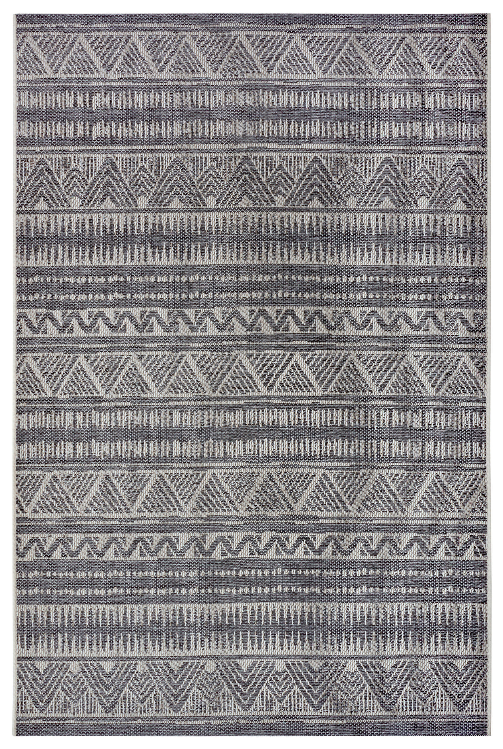OUTDOORTEPPICH 115/170 cm Clyde Grau, Beige  - Beige/Grau, Design, Kunststoff (115/170cm)
