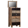 KOMMODE  in 60/120/42 cm  - Dunkelbraun/Braun, Design, Glas/Holz (60/120/42cm) - Landscape