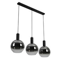 LUSTER    93/25/130 cm    - boja hroma/crna, Konvencionalno, staklo/metal (93/25/130cm) - Dieter Knoll