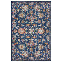 FLACHWEBETEPPICH 120/170 cm Luxor Blau, Multicolor  - Blau/Multicolor, Design, Kunststoff/Textil (120/170cm)