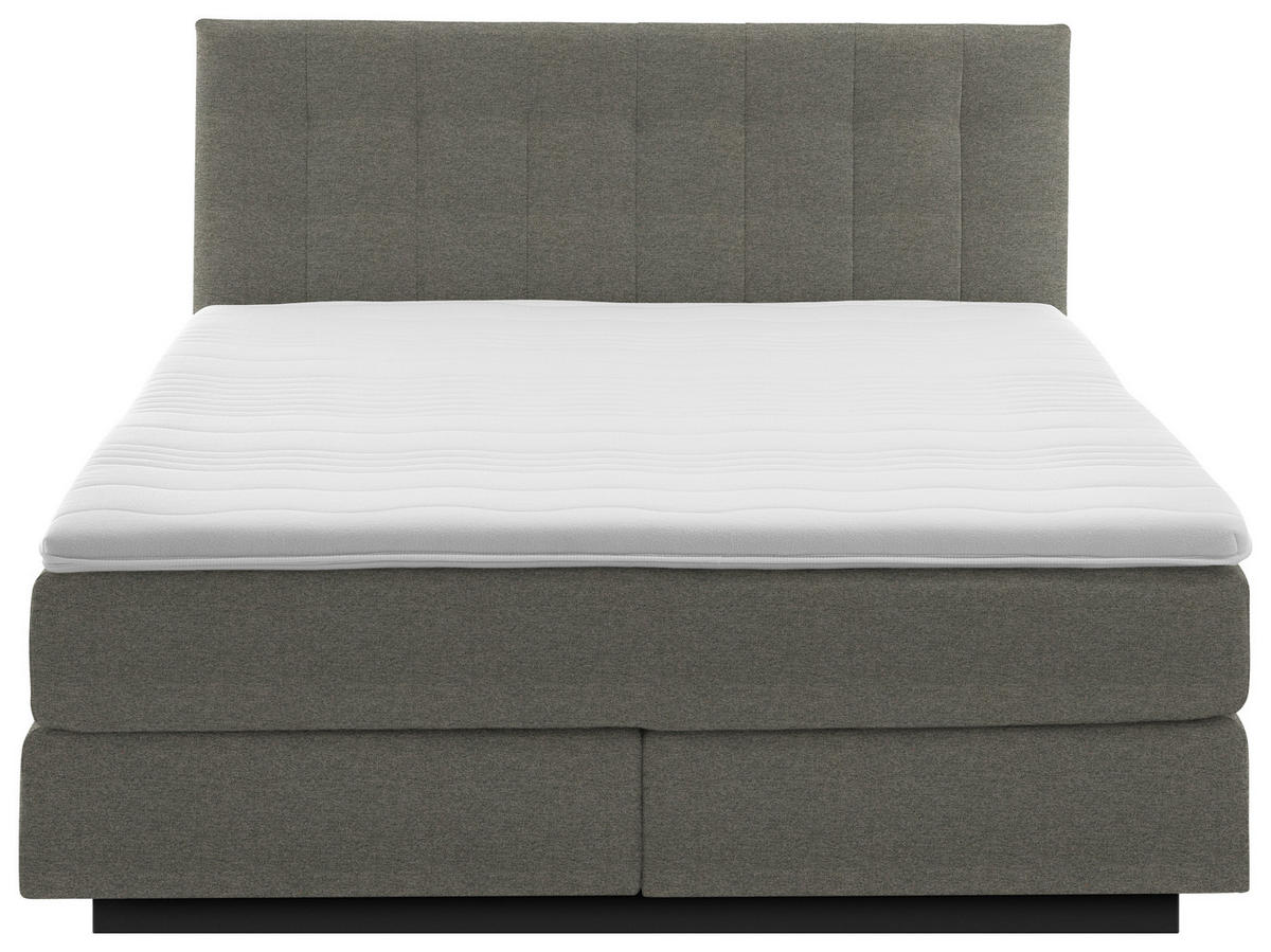 BOXSPRINGBETT 180/200 cm  in Braun  - Schwarz/Braun, Modern, Holzwerkstoff/Kunststoff (180/200cm) - Beldomo - Sleep