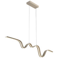 HÄNGELEUCHTE 100/8/120 cm   - Sandfarben, Trend, Kunststoff/Metall (100/8/120cm) - Collet's Monde