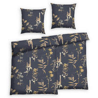 Bettwäsche 2er Set 4-teilig Satin 135/200 cm  - Dunkelblau, Basics, Textil (135/200cm) - Florella