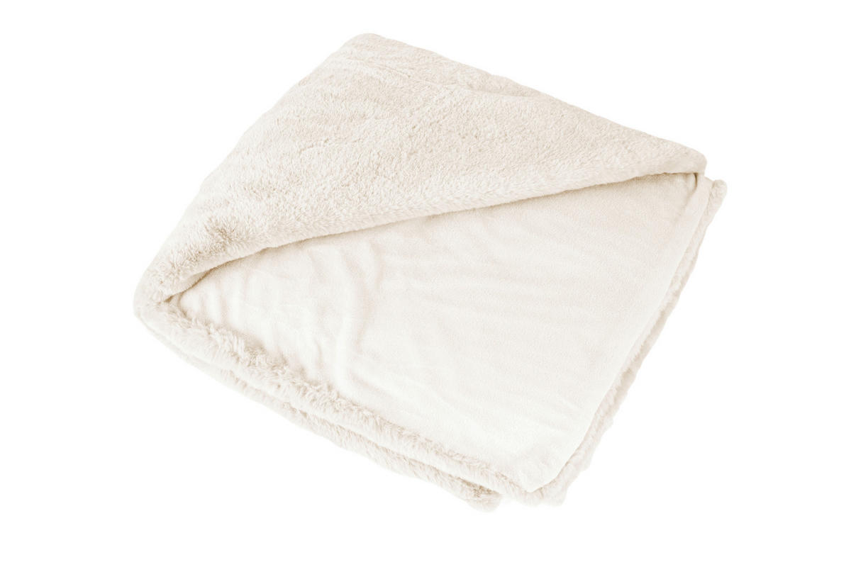 ODEJA 150/200 cm bela, biserna  - bela/biserna, Basics, umetna masa/tekstil (150/200cm)