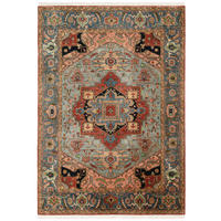 ORIENTTEPPICH 300/400 cm Super Serapi Blau, Hellblau  - Blau/Hellblau, LIFESTYLE, Textil (300/400cm) - Cazaris