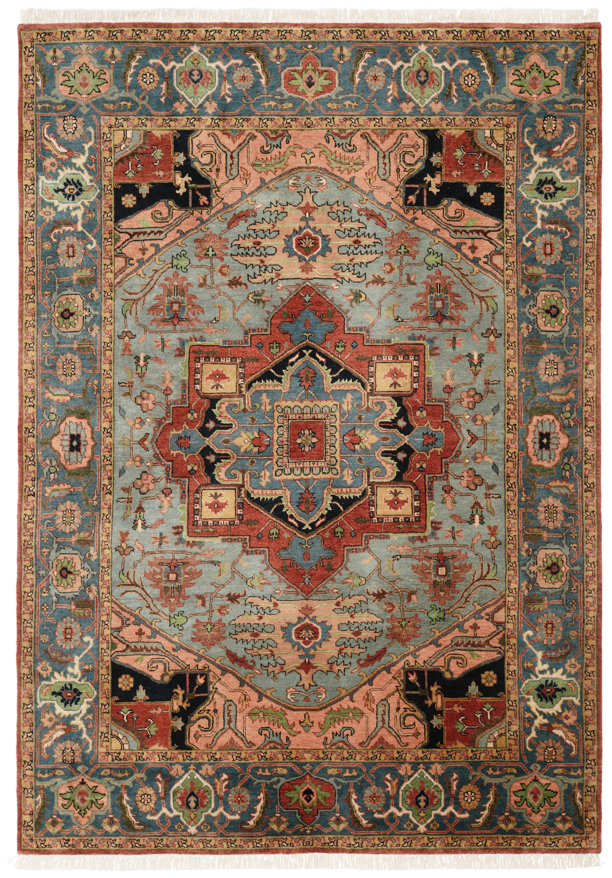 ORIENTTEPPICH 300/400 cm Super Serapi Blau, Hellblau  - Blau/Hellblau, LIFESTYLE, Textil (300/400cm) - Cazaris