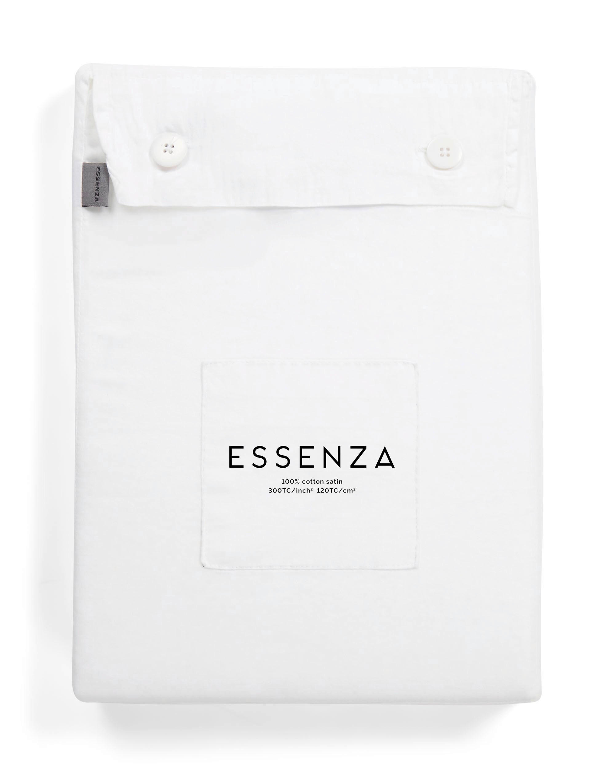 BETTWÄSCHE Satin 155/220 cm  - Weiß, Basics, Textil (155/220cm) - Essenza