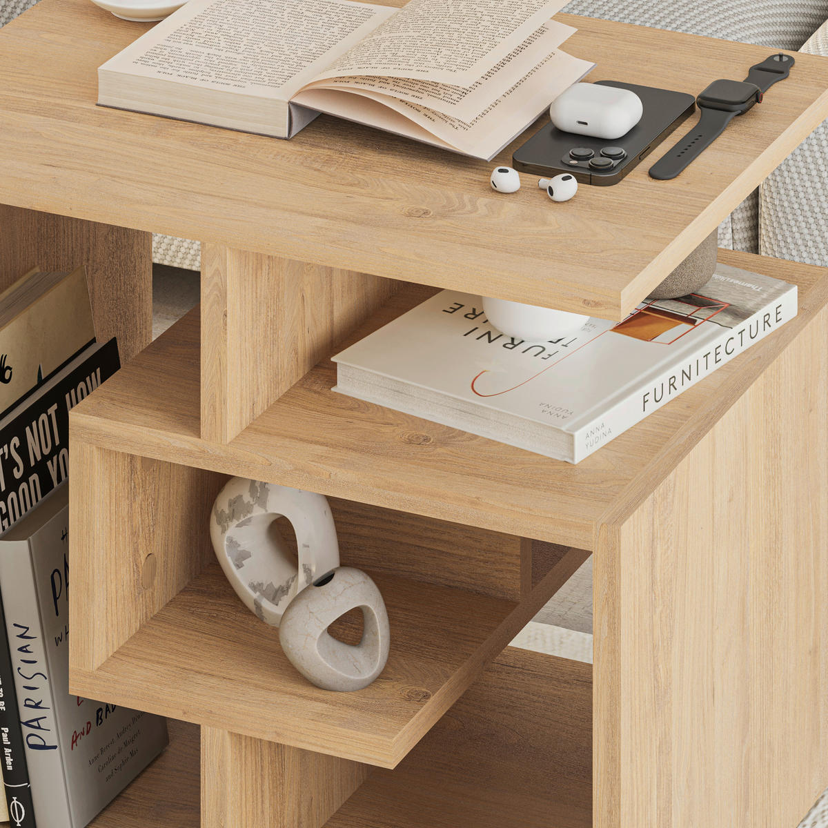 COUCHTISCH 54/40/45 cm Eichefarben  - Eichefarben, Design, Holzwerkstoff (54/40/45cm) - Livetastic