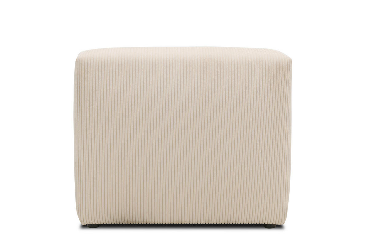 SOFAELEMENT Cord, Mikrofaser Creme  - Creme/Schwarz, Design, Kunststoff/Textil (85/69/108cm) - MID.YOU