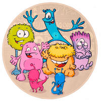 KINDERTEPPICH 100 cm Lovely Kids  - Blau/Hellgrau, Trend, Kunststoff/Textil (100cm)