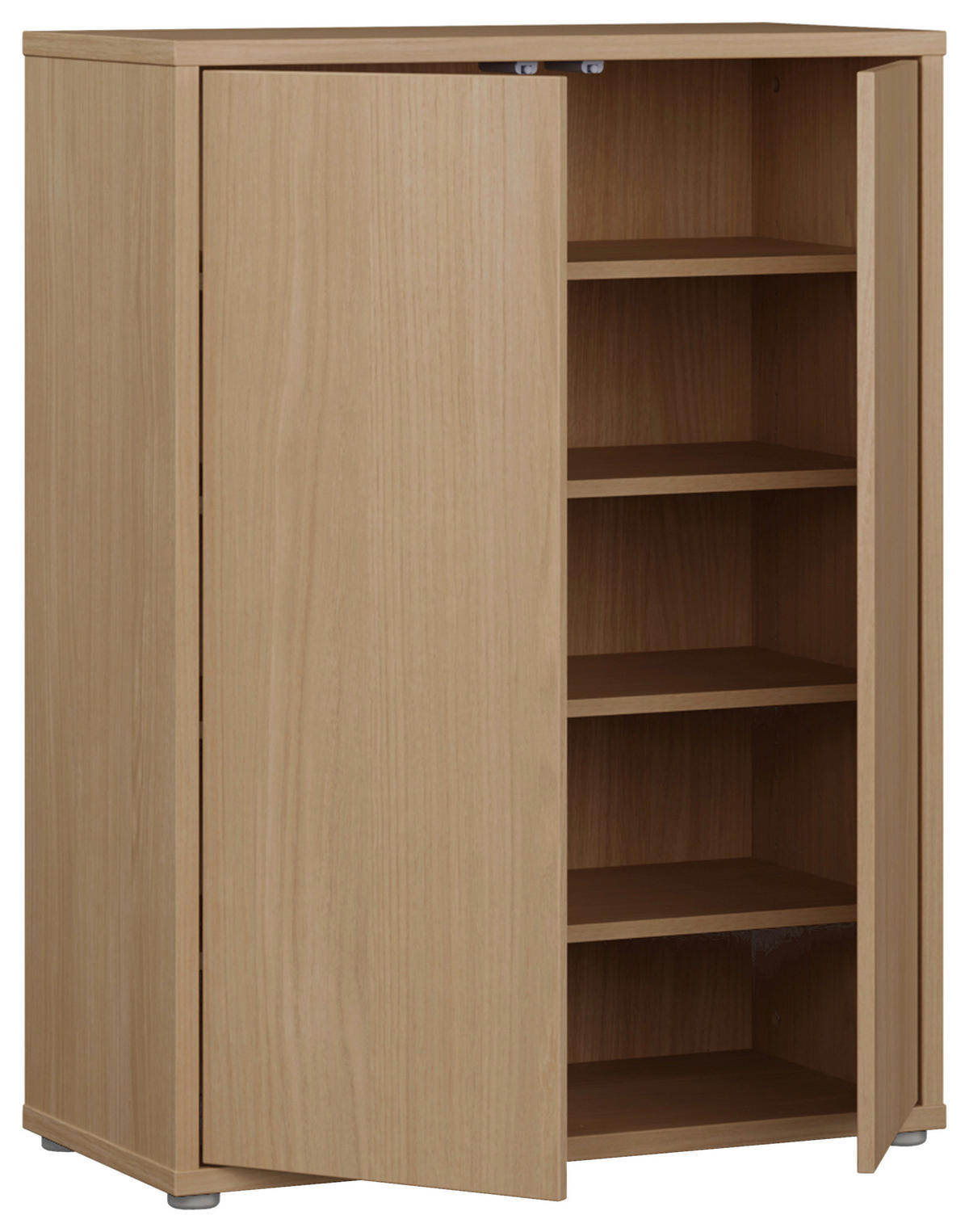 SCHUHSCHRANK 74,5/99,1/34,9 cm  - Eichefarben/Grau, MODERN, Holzwerkstoff/Kunststoff (74,5/99,1/34,9cm) - Carryhome