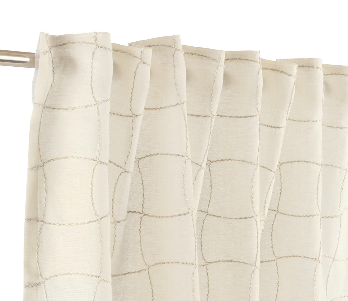 FERTIGVORHANG  halbtransparent  125/250 cm   - Creme, Basics, Textil (125/250cm) - Schöner Wohnen