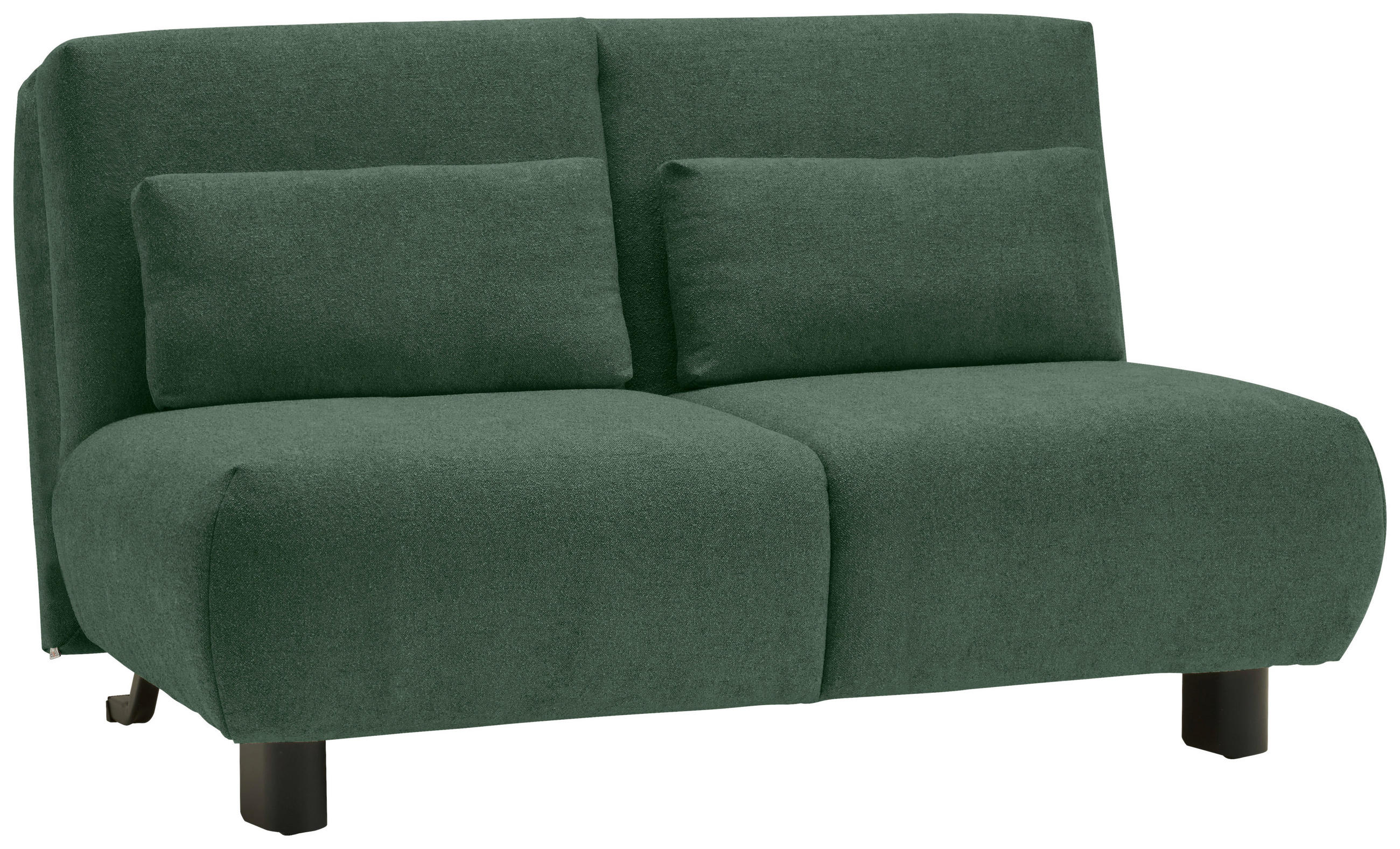 SCHLAFSOFA Flachgewebe Grün  - Schwarz/Grün, KONVENTIONELL, Textil/Metall (150/85/100cm) - Carryhome