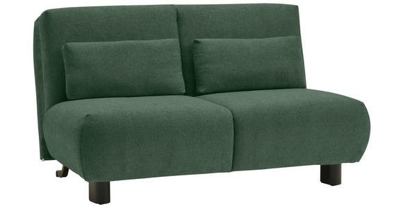 SCHLAFSOFA Flachgewebe Grün  - Schwarz/Grün, KONVENTIONELL, Textil/Metall (150/85/100cm) - Carryhome