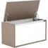 GARDEROBENBANK Braun, Weiß - Braun/Weiß, Design, Glas (91/49/42cm) - Cassando