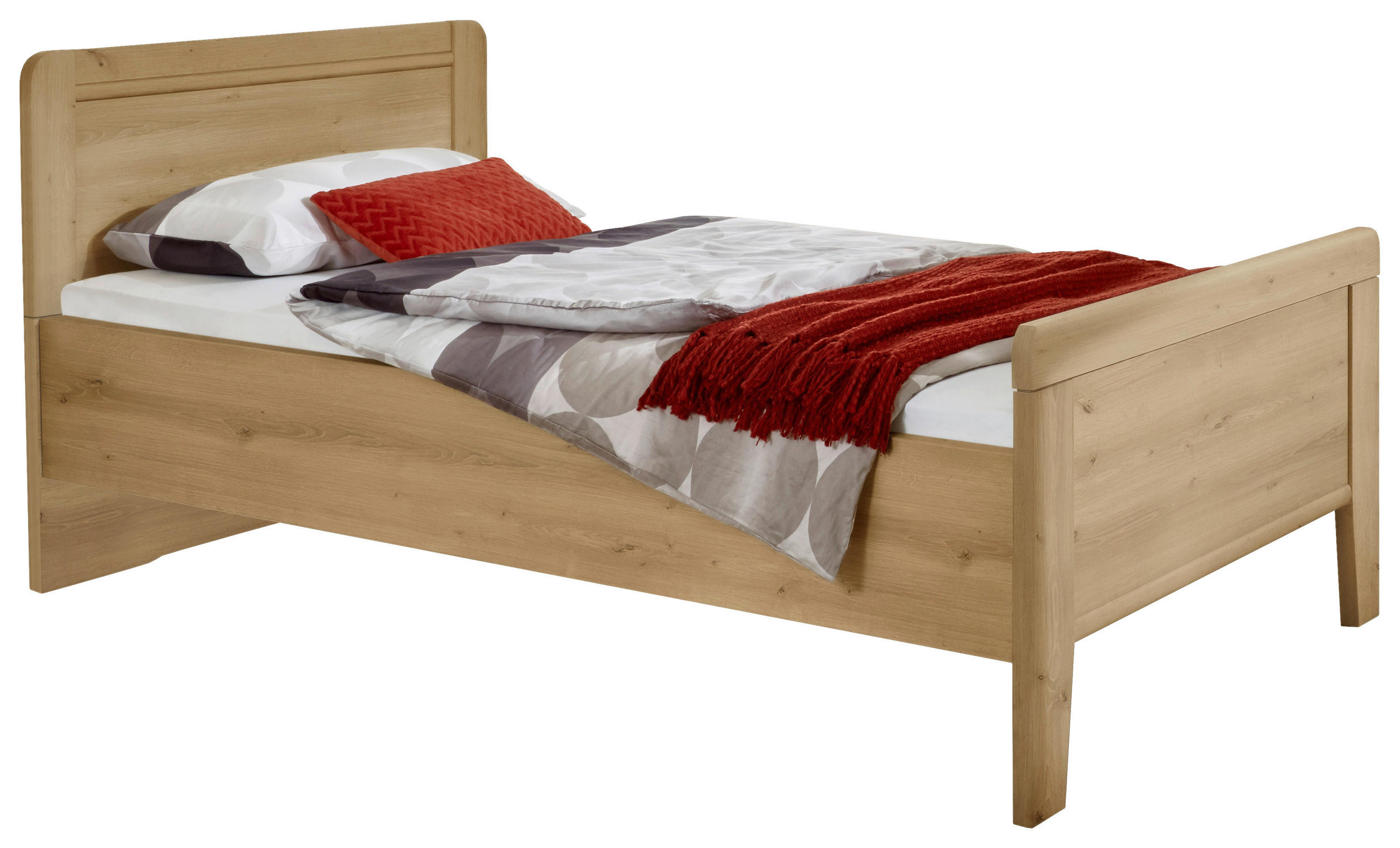 BETT 90/200 cm  in Eiche Bianco   - Eiche Bianco, Konventionell, Holzwerkstoff (90/200cm) - Venda