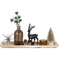 TEAMÉCSESTARTÓ SZETT - többszínű, Lifestyle, műanyag/üveg (40/12,5/14,5cm) - X-Mas