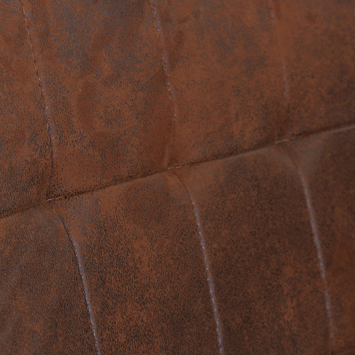 ECKBANK in Metall, Textil Braun  - Schwarz/Braun, Modern, Textil/Metall (134/185cm) - MID.YOU