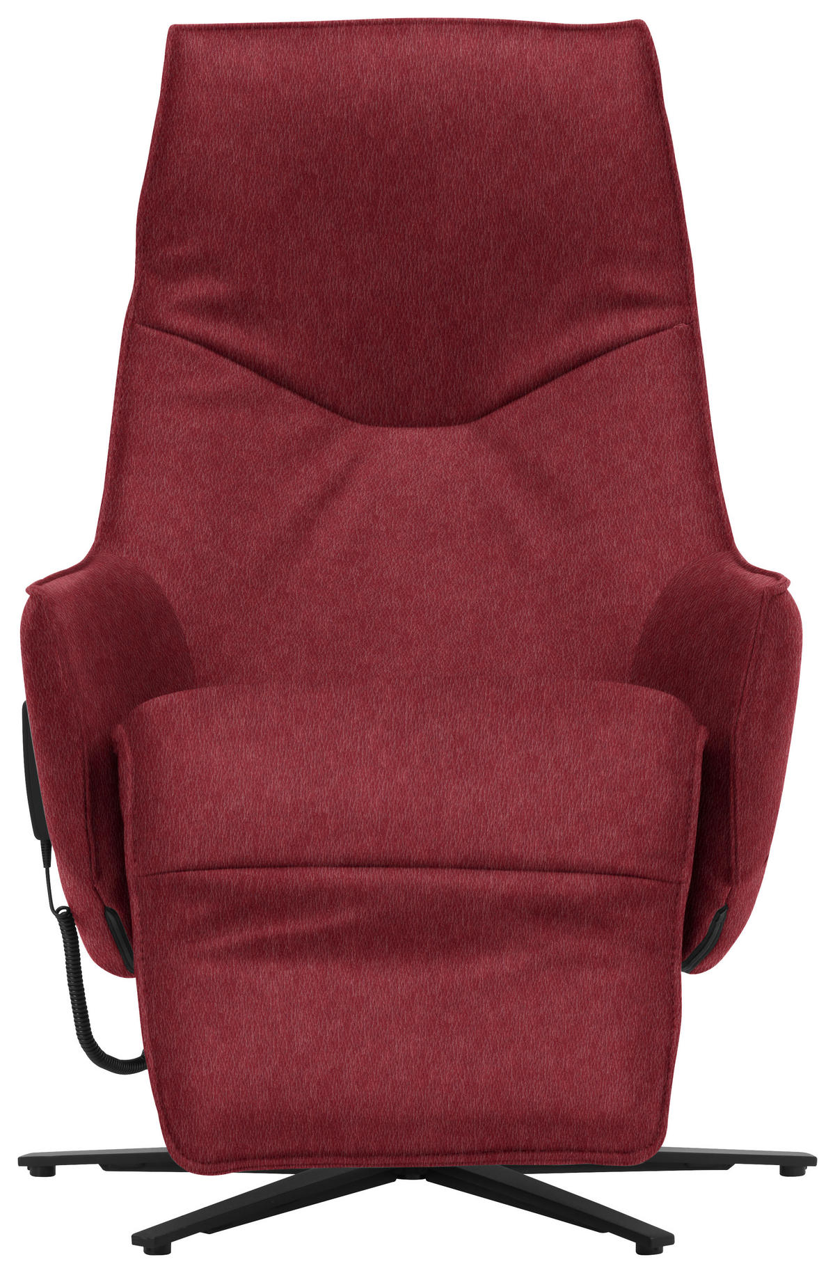 RELAXSESSEL in Leder Rot  - Anthrazit/Rot, Design, Leder/Metall (70/85/112cm) - Himolla Komfortklass