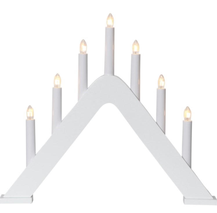 ADVENTSLJUSSTAKE  - silver/grå, Basics, trä/plast (41/36/5cm)