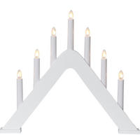 ADVENTSLJUSSTAKE  - silver/grå, Basics, trä/plast (41/36/5cm)