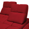 ECKSOFA in Struktur Rot  313/233 cm  - Rot/Schwarz, Design, Kunststoff/Textil (313/233cm) - Emilio Belluti