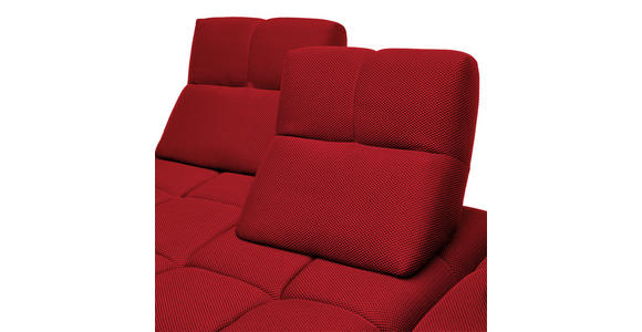 ECKSOFA in Struktur Rot 313/233 cm - Rot/Schwarz, Design, Kunststoff/Textil (313/233cm) - Emilio Belluti