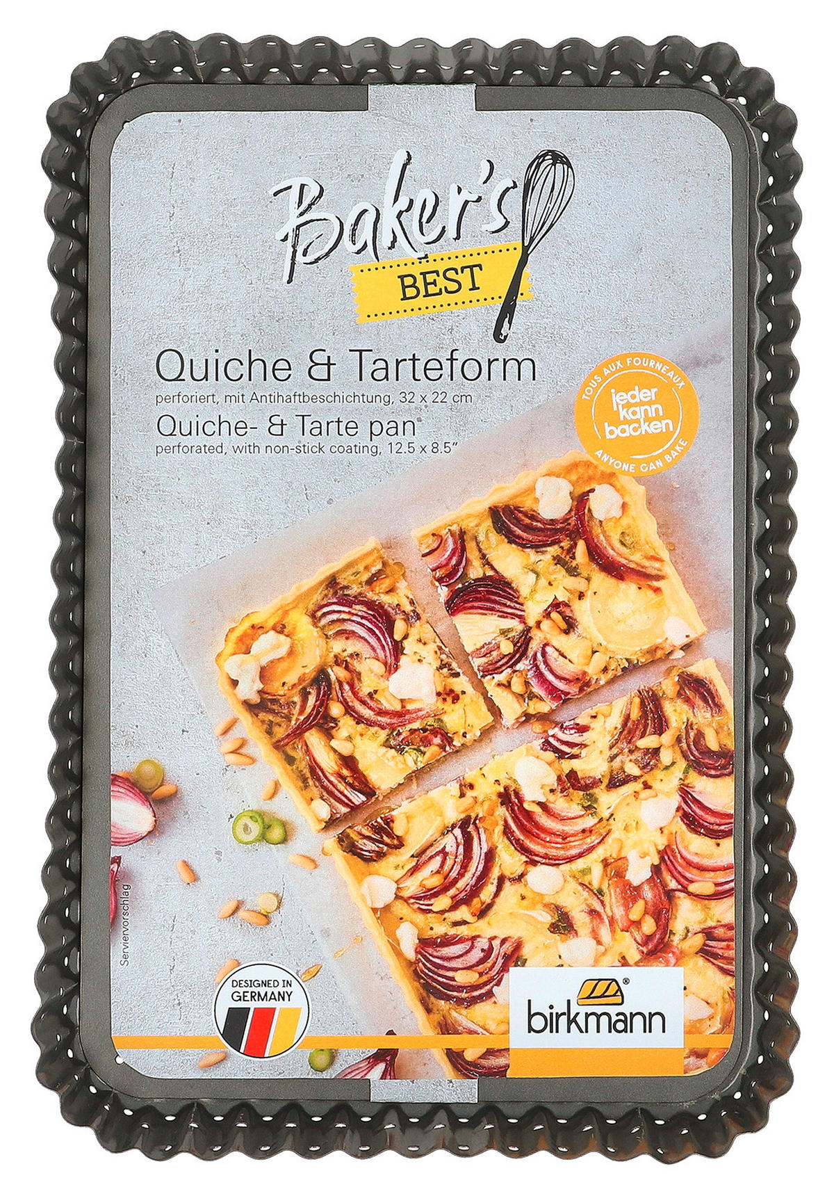 BAKFORM - grå, Basics, metall (32/3/22cm) - Birkmann